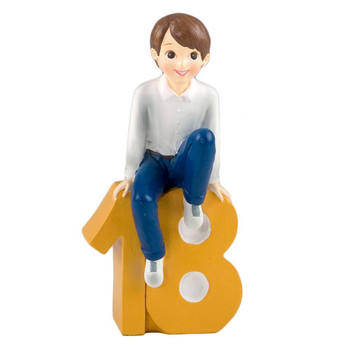 Cake Topper 18 anni compleanno maschio ragazzo