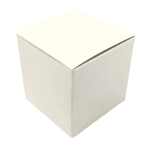 Scatolina Cubo cartoncino 5x5x5 cm avorio economica