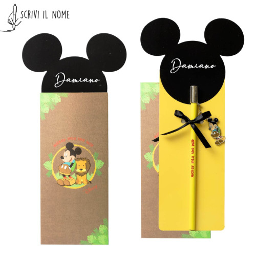 ⚡ OFFERTA LAMPO Bomboniere Linea Disney Into the wild Matita con ciondolo Topolino