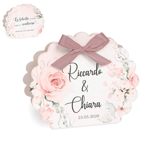 Scatoline Portaconfetti Personalizzabili Tema Rose