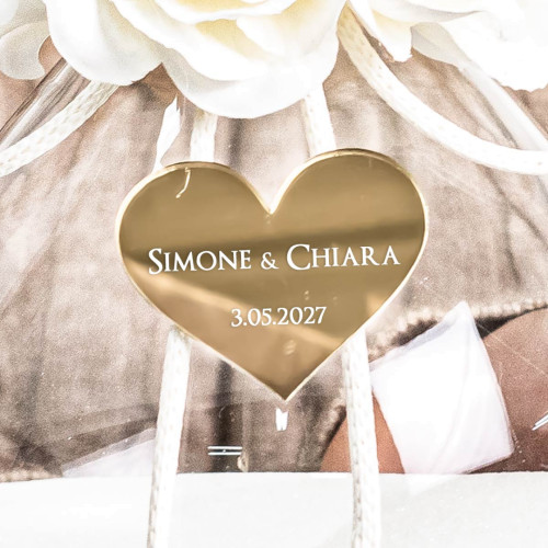 Idea Regalo Matrimonio 2025 Clessidra Maxi in vetro Personalizzabile