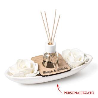 Porta incenso in ceramica Buddha tortora tortora in ceramica stile boho  chic