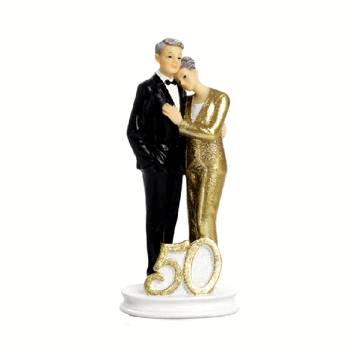 Cake Topper 50° Anniversario di matrimonio