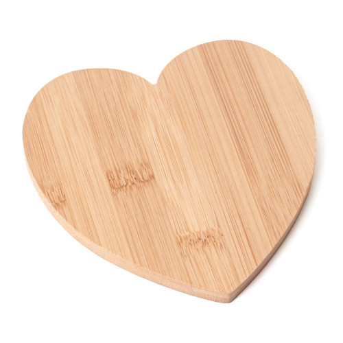 Bomboniera Tagliere Cuore in bamboo Personalizzabile