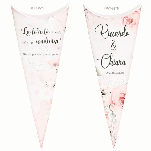 Scatoline Portaconfetti Personalizzabili Tema Rose