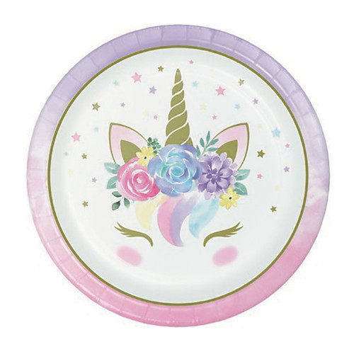 Set Forniture Per Feste Di Compleanno Per Unicorno Piatti Di