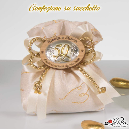 Bomboniere Personalizzate Nozze d'Oro per 50 Anni di Matrimonio