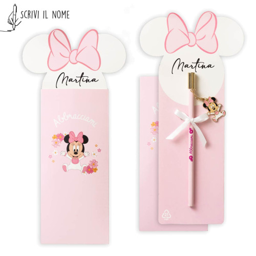 ⚡ OFFERTA LAMPO Bomboniere Linea Disney Baby Matita con ciondolo Minnie