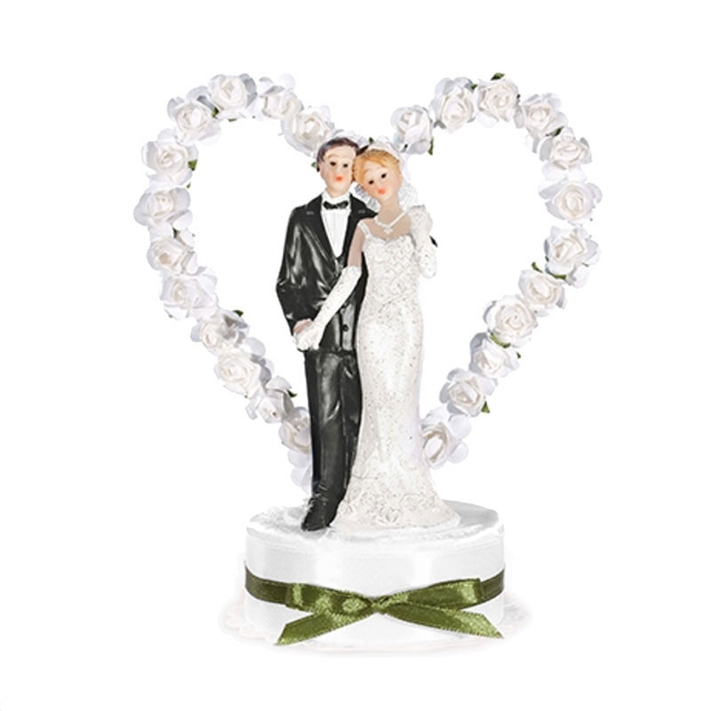 Cake topper matrimonio, nozze, Sopra torta SPOSINI ROMANTICI/Sposo