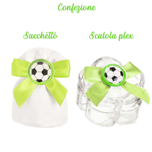 Bomboniere tema calcio magnete con pallone