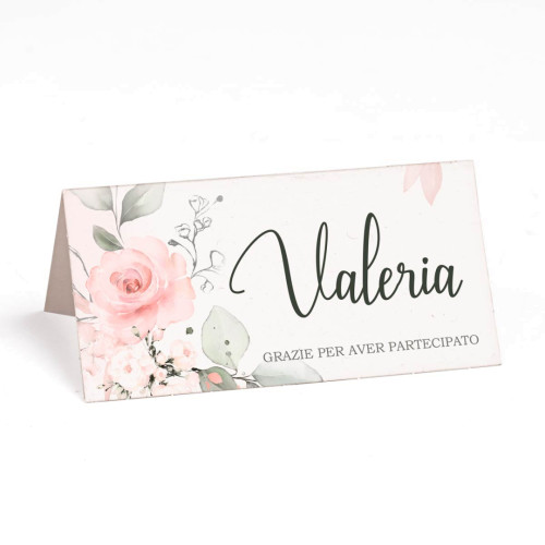 Segnaposto Personalizzabili Tema Rose