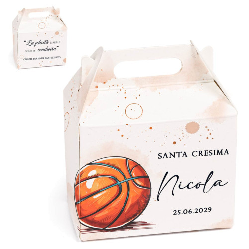 Scatoline Portaconfetti Personalizzabili tema Basket