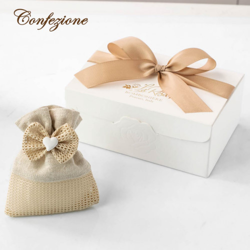 Bomboniere Set antipastiera 4 cuori personalizzabile