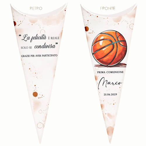 Scatoline Portaconfetti Personalizzabili tema Basket