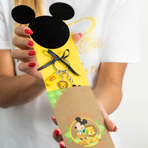 ⚡ OFFERTA LAMPO Bomboniere Linea Disney Into the wild Portachiavi Topolino