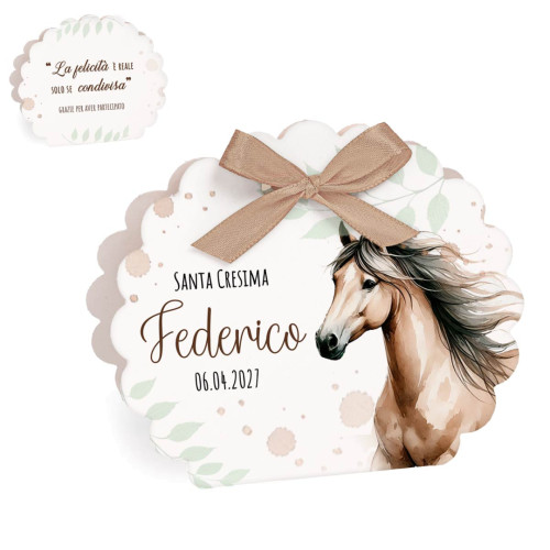 Scatoline Portaconfetti Personalizzabili Tema Cavallo