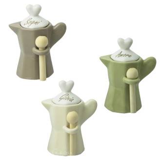 Doni Bomboniere Matrimonio 4PZ Regalo Moka Elegante Pausa da Anniversario  Mamma Festa della Donna Tavola Utile Idee Complete Originali Economiche :  : Casa e cucina