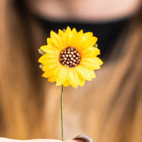 Girasoli Fiori Decorativi per Confezionamento delle bomboniere